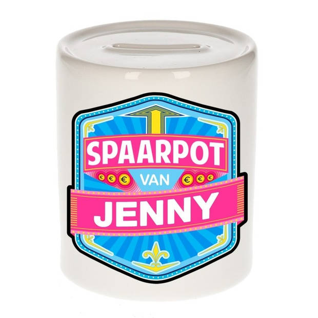 Vrolijke kinder spaarpot voor Jenny - Spaarpotten