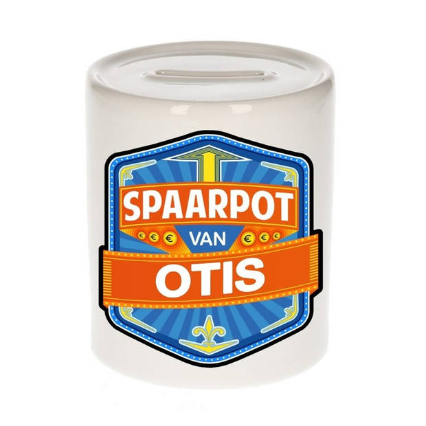 Vrolijke kinder spaarpot voor Otis - Spaarpotten