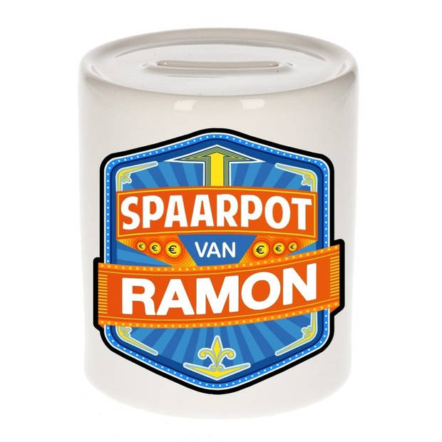 Vrolijke kinder spaarpot voor Ramon - Spaarpotten