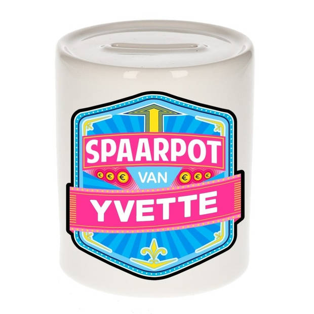 Vrolijke kinder spaarpot voor Yvette - Spaarpotten