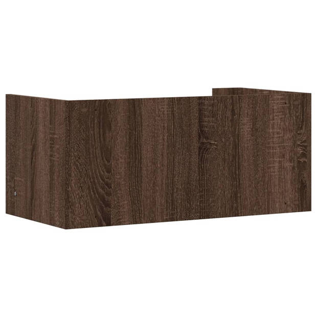 vidaXL Wandschap 70,5x35x30,5 cm bewerkt hout bruin eikenkleurig