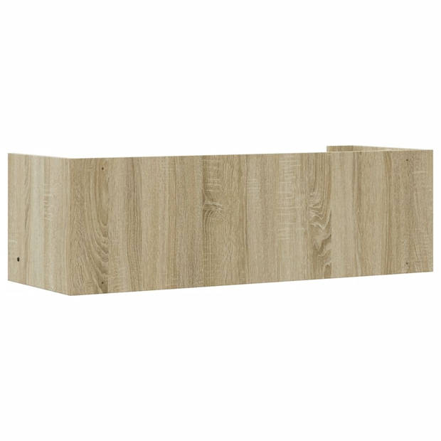 vidaXL Wandschap 100x35x30,5 cm bewerkt hout sonoma eikenkleurig