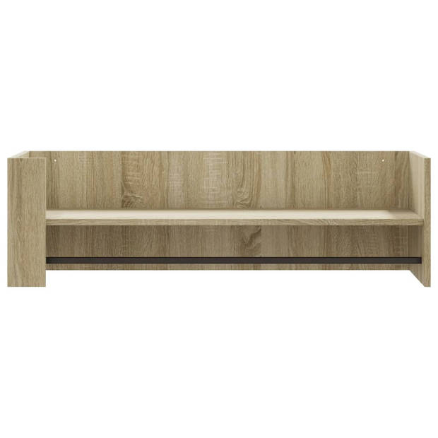 vidaXL Wandschap 100x35x30,5 cm bewerkt hout sonoma eikenkleurig