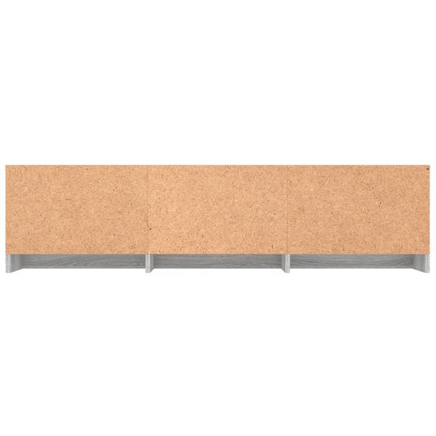 vidaXL Tv-meubel 140x40x35,5 cm bewerkt hout grijs sonoma eikenkleurig