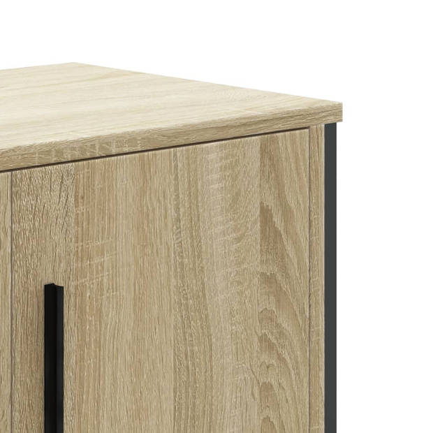 vidaXL Tv-meubel 180x34x41 cm bewerkt hout sonoma eikenkleurig