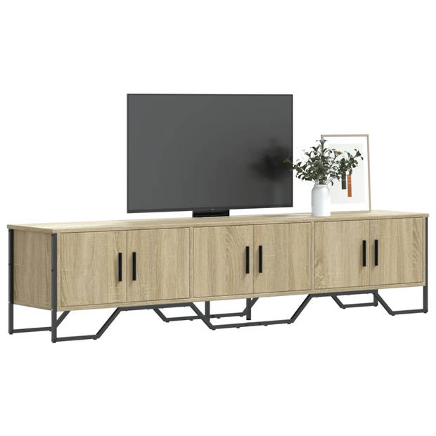 vidaXL Tv-meubel 180x34x41 cm bewerkt hout sonoma eikenkleurig