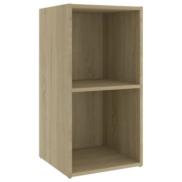 vidaXL Tv-meubel 72x35x36,5 cm bewerkt hout sonoma eikenkleurig