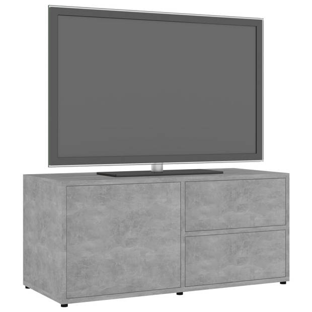 vidaXL Tv-meubel 80x34x36 cm bewerkt hout betongrijs