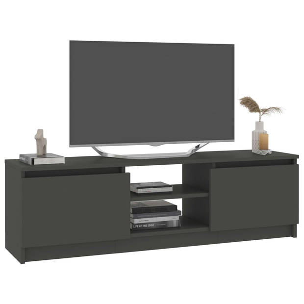 vidaXL Tv-meubel 120x30x35,5 cm bewerkt hout grijs