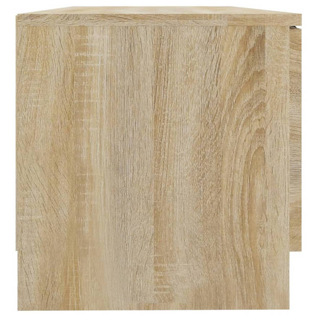 vidaXL Tv-meubels 2 st 80x35x36,5 cm bewerkt hout sonoma eikenkleurig