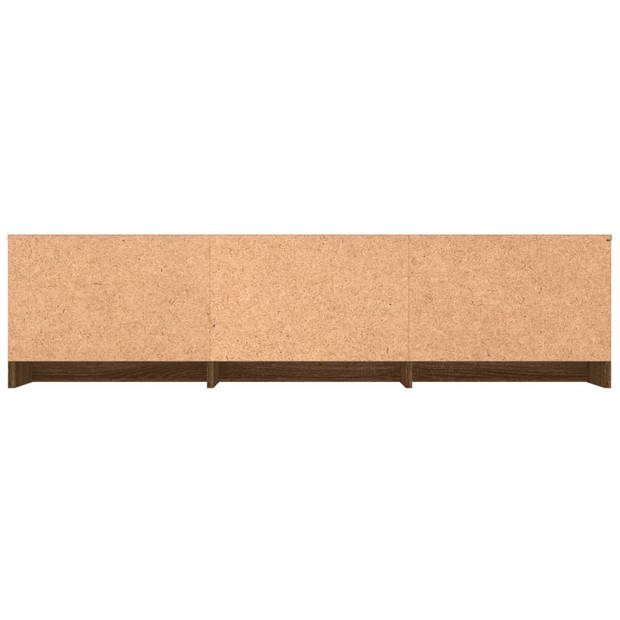 vidaXL Tv-meubel 140x40x35,5 cm bewerkt hout bruin eikenkleur