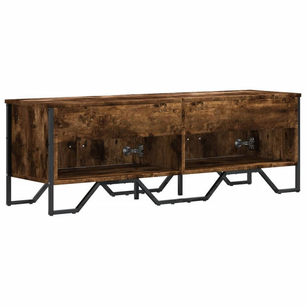 vidaXL Tv-meubel 122x34x41 cm bewerkt hout gerookt eikenkleurig