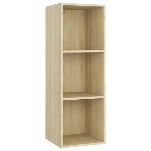 vidaXL Tv-meubel 107x35x37 cm bewerkt hout sonoma eikenkleurig