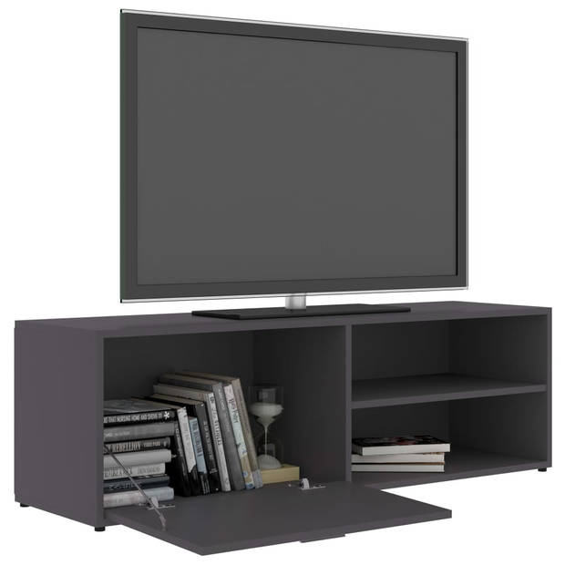 vidaXL Tv-meubel 120x34x37 cm bewerkt hout grijs