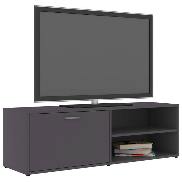 vidaXL Tv-meubel 120x34x37 cm bewerkt hout grijs