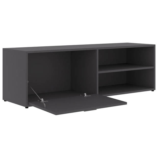 vidaXL Tv-meubel 120x34x37 cm bewerkt hout grijs