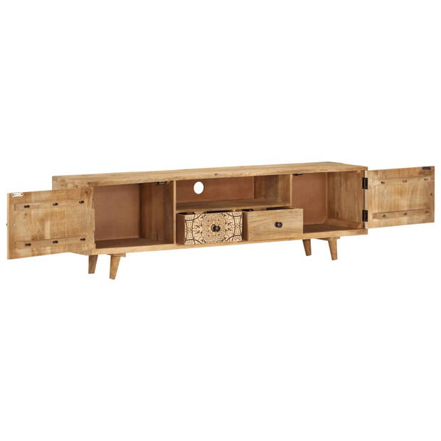 vidaXL Tv-meubel 140x30x40 cm massief mangohout