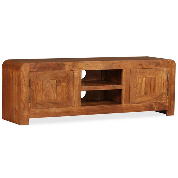 vidaXL Tv-meubel 120x30x40 cm massief hout met honingafwerking