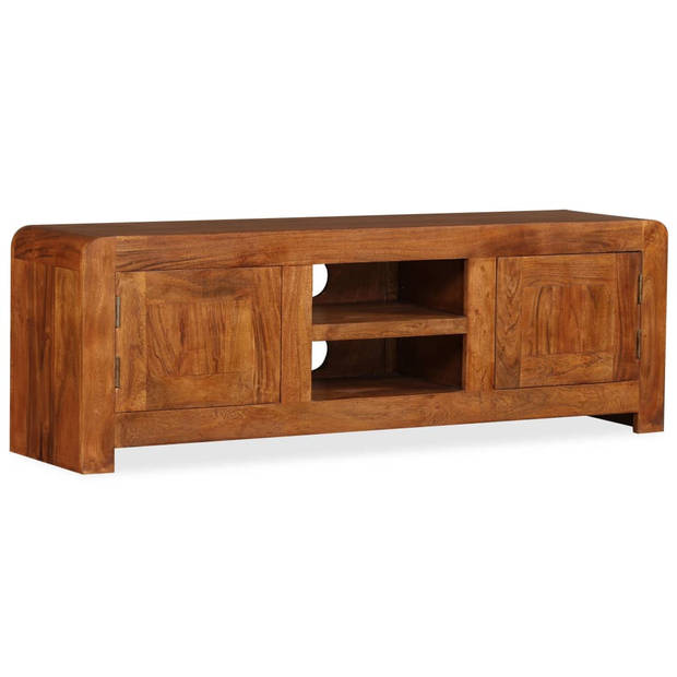 vidaXL Tv-meubel 120x30x40 cm massief hout met honingafwerking