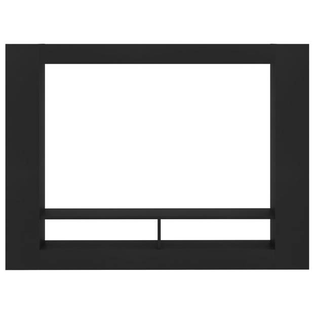 vidaXL Tv-meubel 152x22x113 cm bewerkt hout zwart