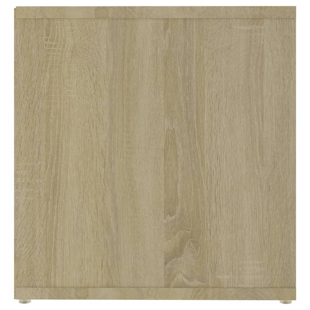 vidaXL Tv-meubelen 2st 72x35x36,5 cm bewerkt houtwit sonoma eikenkleur