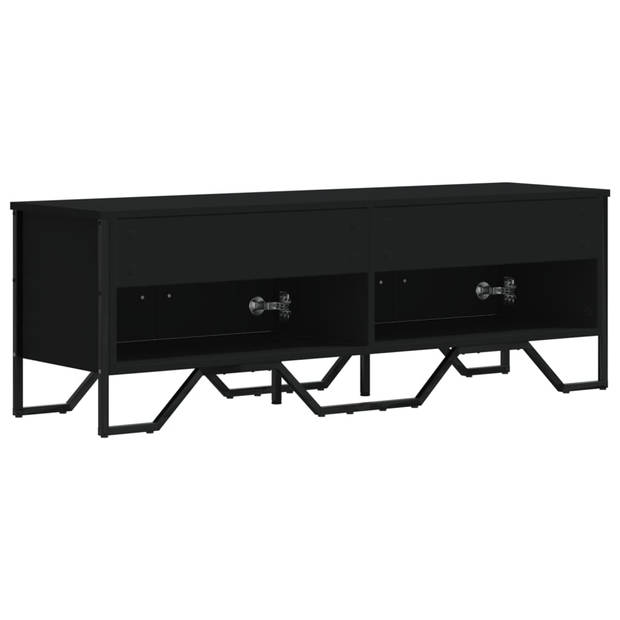 vidaXL Tv-meubel 122x34x41 cm bewerkt hout zwart