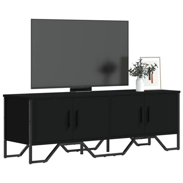 vidaXL Tv-meubel 122x34x41 cm bewerkt hout zwart