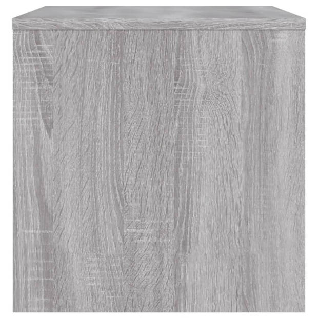 vidaXL Tv-meubel 80x40x40 cm bewerkt hout grijs sonoma eikenkleurig