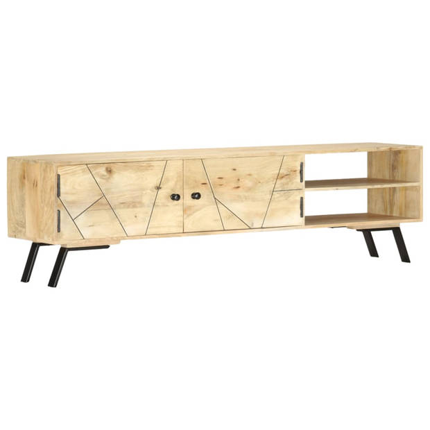 vidaXL Tv-meubel 140x30x40 cm massief mangohout