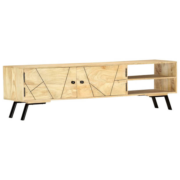 vidaXL Tv-meubel 140x30x40 cm massief mangohout