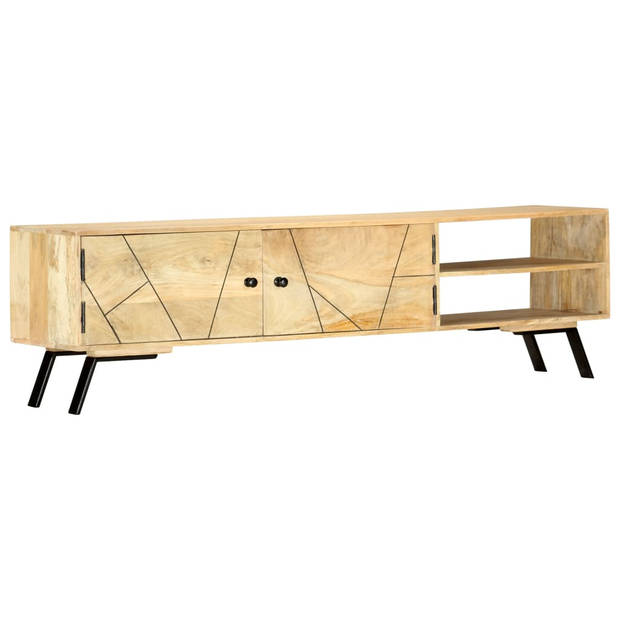 vidaXL Tv-meubel 140x30x40 cm massief mangohout