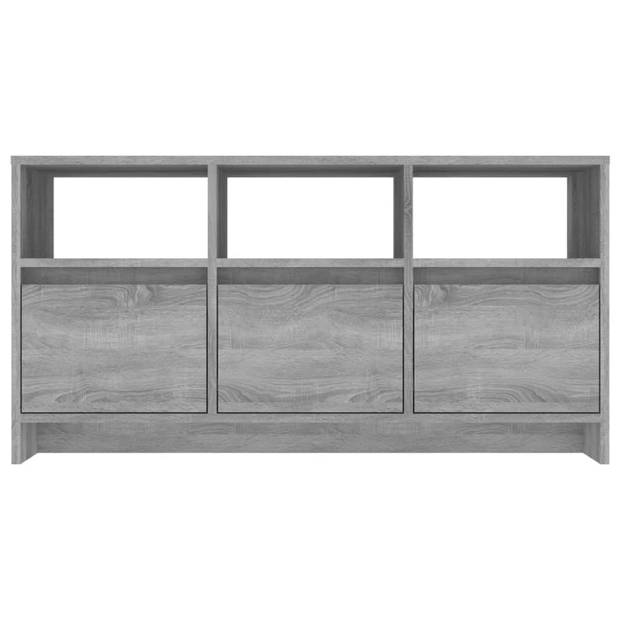 vidaXL Tv-meubel 102x37,5x52,5 cm bewerkt hout grijs sonoma eikenkleur