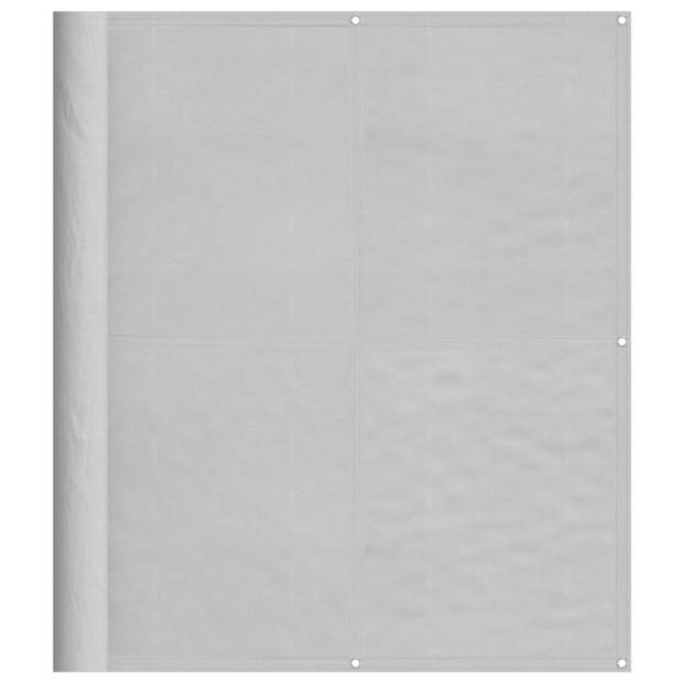 vidaXL Balkonscherm 120x300 cm 100% oxford polyester lichtgrijs