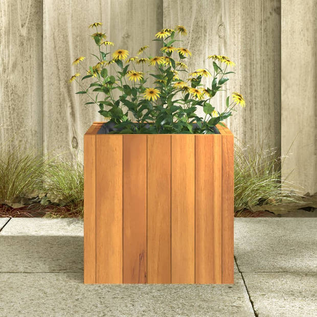 vidaXL Plantenbak 25x25x25 cm massief acaciahout