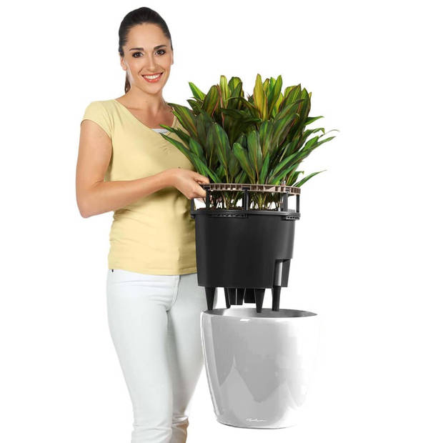 LECHUZA Plantenbak Classico LS 43 ALL-IN-ONE hoogglans wit 16080