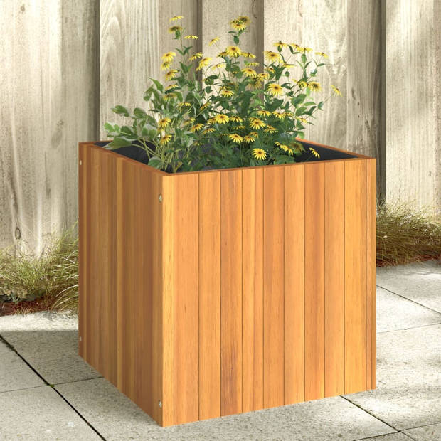 vidaXL Plantenbak 45x45x45 cm massief acaciahout