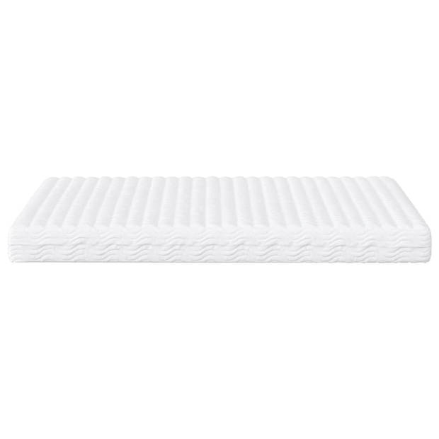 vidaXL Schuimmatras hardheid H2 H3 180x210 cm wit