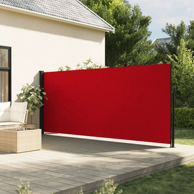 vidaXL Windscherm uittrekbaar 160x500 cm rood