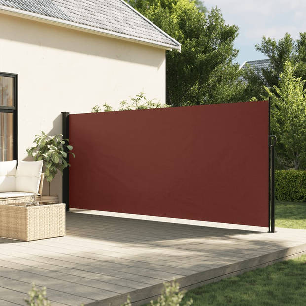 vidaXL Windscherm uittrekbaar 180x600 cm bruin