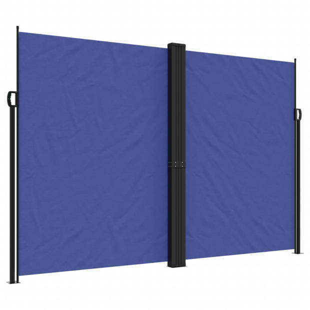 vidaXL Windscherm uittrekbaar 220x600 cm blauw