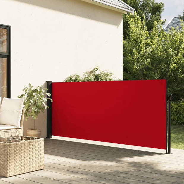 vidaXL Windscherm uittrekbaar 120x500 cm rood