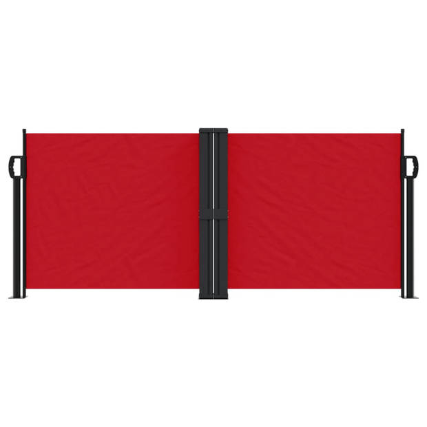 vidaXL Windscherm uittrekbaar 100x600 cm rood