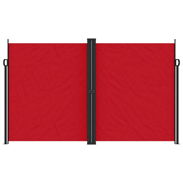 vidaXL Windscherm uittrekbaar 200x1000 cm rood