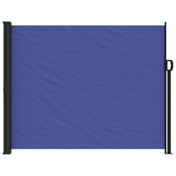 vidaXL Windscherm uittrekbaar 160x600 cm blauw