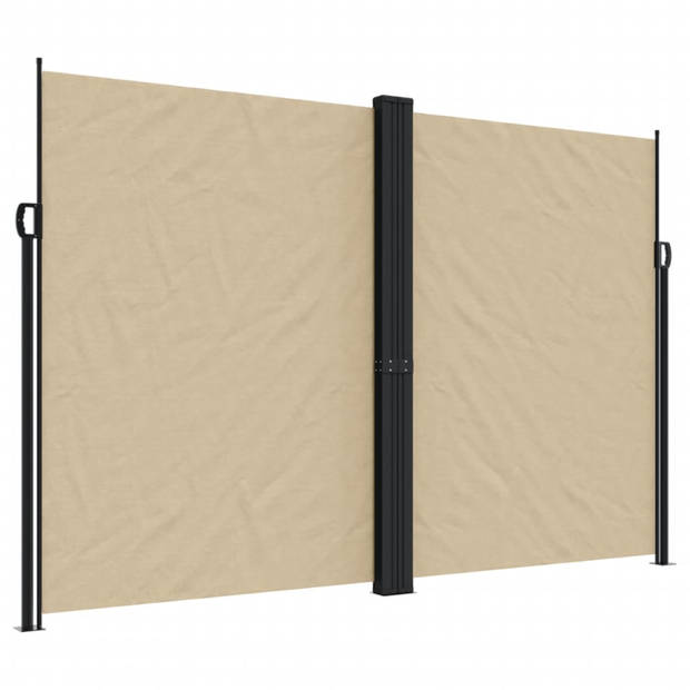 vidaXL Windscherm uittrekbaar 220x1200 cm beige