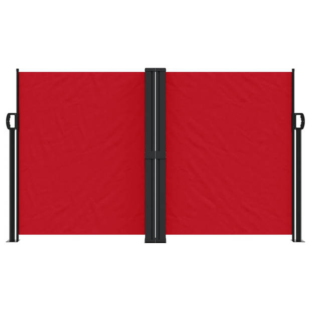 vidaXL Windscherm uittrekbaar 140x1200 cm rood