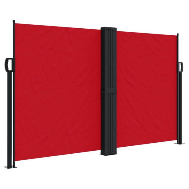 vidaXL Windscherm uittrekbaar 140x600 cm rood