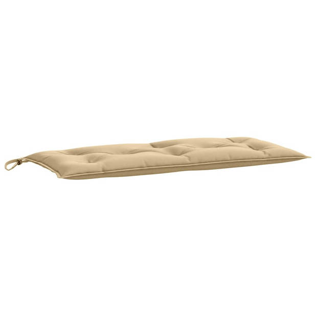 vidaXL Tuinbankkussens 2 st 100x50x7 cm stof gemêleerd beige