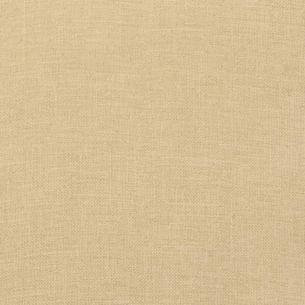 vidaXL Ligbedkussen 200x60x4 cm stof gemêleerd beige