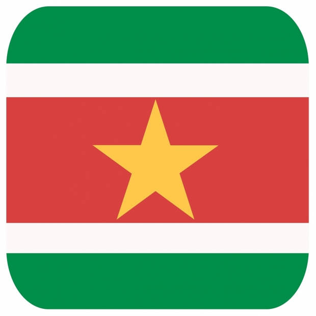 45x Onderzetters voor glazen met Surinaamse vlag - Bierfiltjes